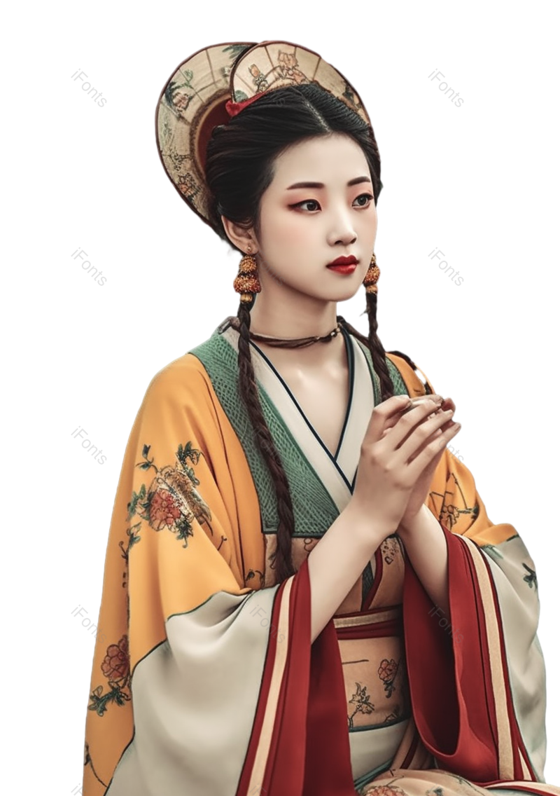 节日图片,元素元素,古风少女PNG,女人免抠素材